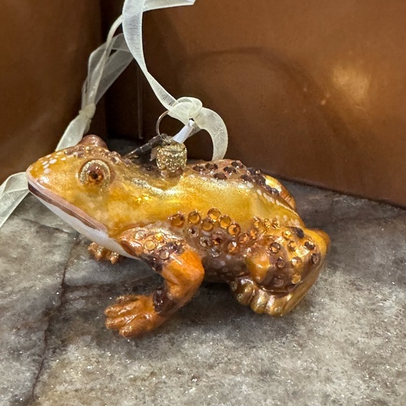 Jay Strongwater Melie Flori frog glass ornament
RARE 
NEW
5071 - Picture 6 of 10